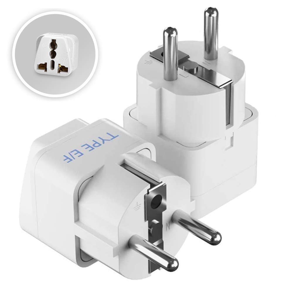 Ceptics UK Adapter for Indian Pins, India to UAE, Hong Kong, Dubai, UK Plug - Type G - Perfect for Laptop, Camera, Chargers - CE - RoHS - 3 Pack -White- Lifetime Limited Warranty