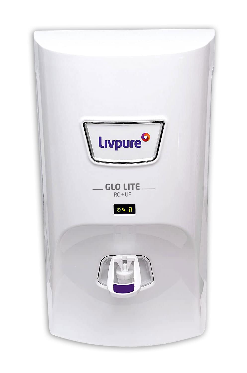 Livpure GLO PRO++ RO+UV+UF | Water Purifier for Home - 7 L Storage | Free Standard Installation | Suitable for Borewell, Tanker, Municipal Water | Black