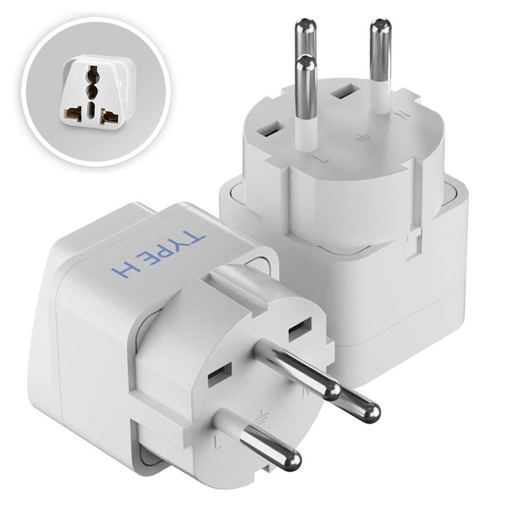 Ceptics UK Adapter for Indian Pins, India to UAE, Hong Kong, Dubai, UK Plug - Type G - Perfect for Laptop, Camera, Chargers - CE - RoHS - 3 Pack -White- Lifetime Limited Warranty