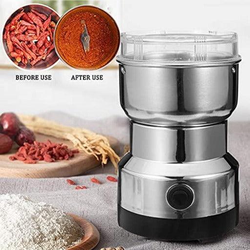 Electric Smash Machine, Multifunction Small Food Grinder Grain Grinder, Portable Coffee Bean Grinder - Springkart 