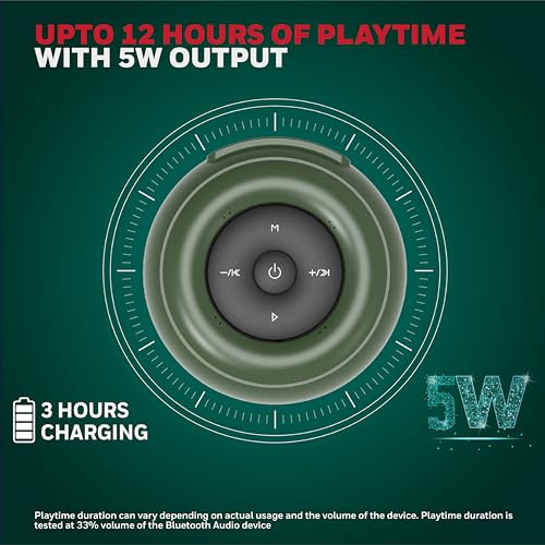 Honeywell Moxie V200 Wireless Bluetooth V5.3 Portable Speaker 5W, 12Hrs Playtime, Advanced 52mm Drivers, IPX4, Connect 2 Speakers with TWS Feature, Premium Stereo Sound, Multi Compatibility Mode : Amazon.in: Electronics