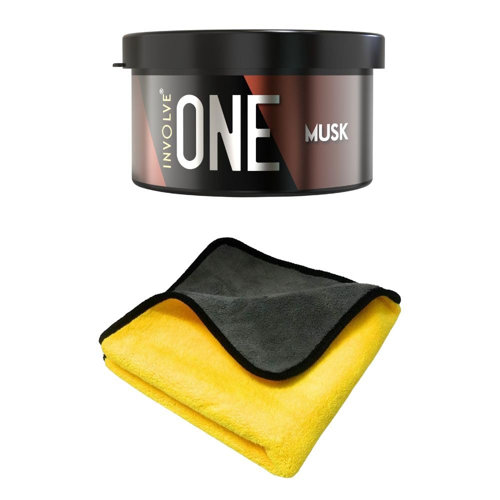 Involve Your Senses One Musk Organic Car Perfume, Involve Your Senses Strong Fiber Air Freshener to Freshen'up Your Car - IONE01-40 g,Car Accessories interior car perfumes and fresheners