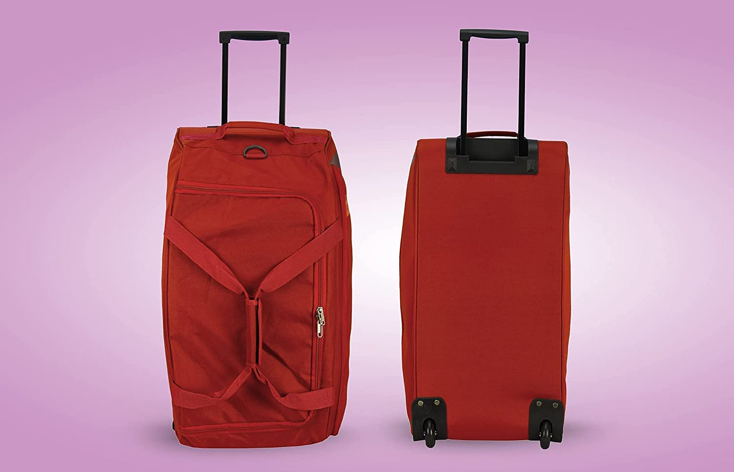 American Tourister Polyester 65 Cms Travel Wheel Duffle Carry-On Luggage (Red), 32 Centimeters