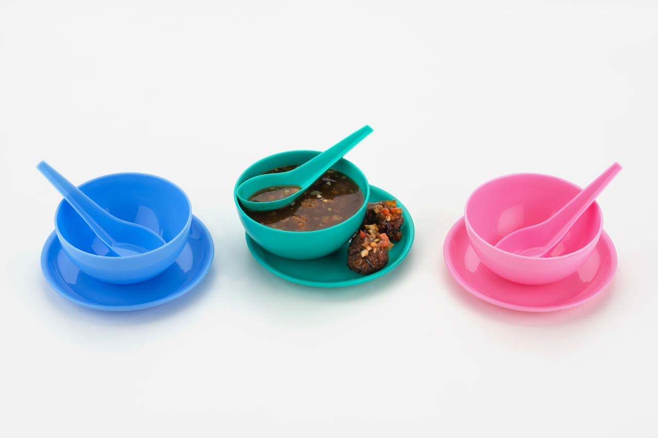 Multipurpose Snack Set 3 pcs - Spoon, Bowl and Dish - Springkart 
