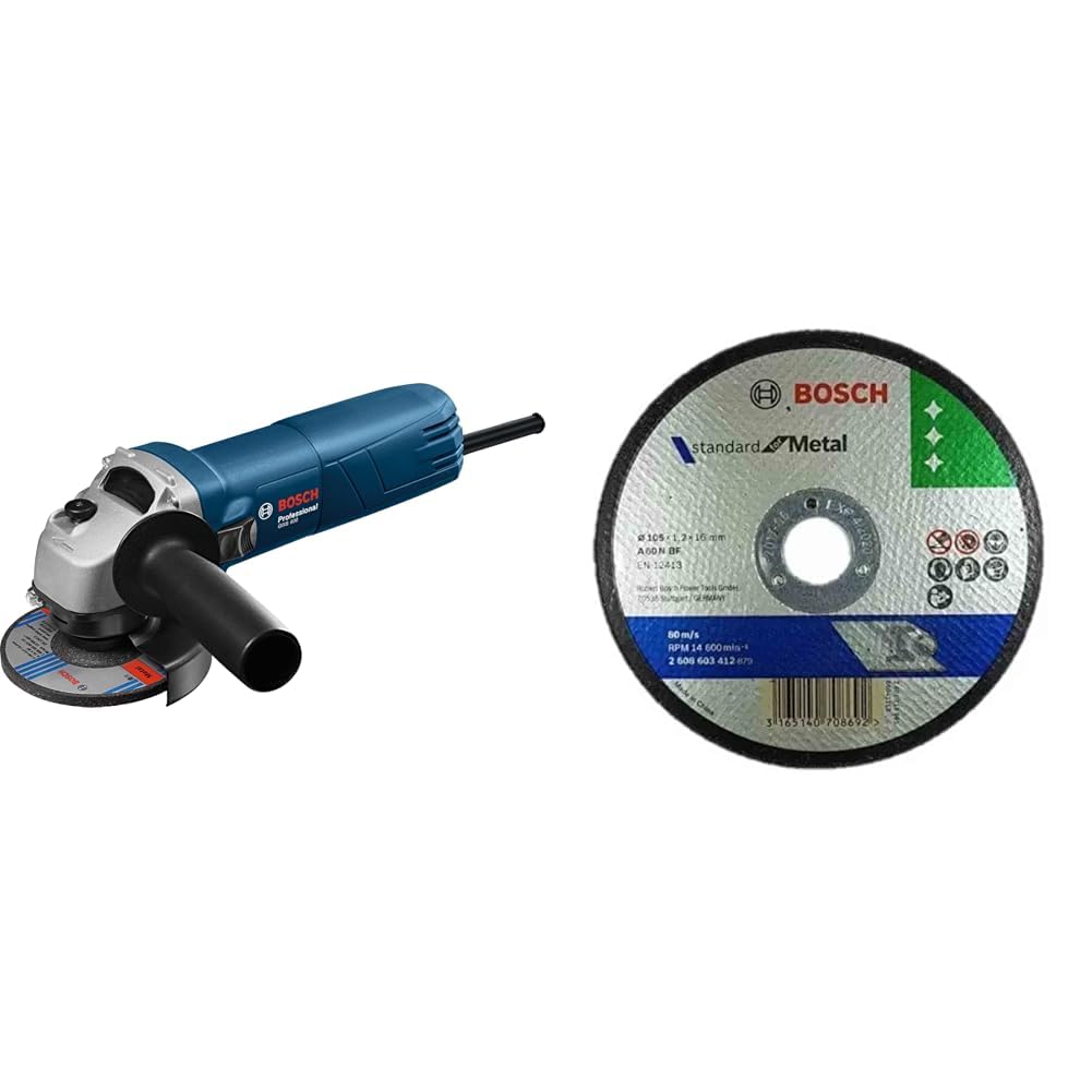 BOSCH Professional GWS 600 Angle Grinder | 670W Power | No-load Speed of 11000 RPM | Versatile Cutting and Grinding Tool | M10 Grinding Spindle Thread | 100 mm Disc | 1 Year Warranty