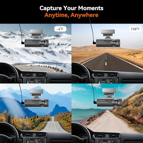 DDPAI Dual Channel Dash Cam for Car Front and Rear | 1296P Front + 1080P Rear Camera |