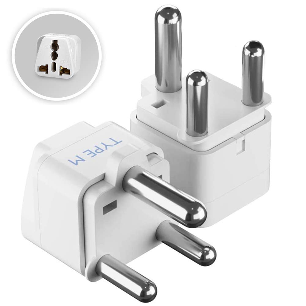 Ceptics UK Adapter for Indian Pins, India to UAE, Hong Kong, Dubai, UK Plug - Type G - Perfect for Laptop, Camera, Chargers - CE - RoHS - 3 Pack -White- Lifetime Limited Warranty
