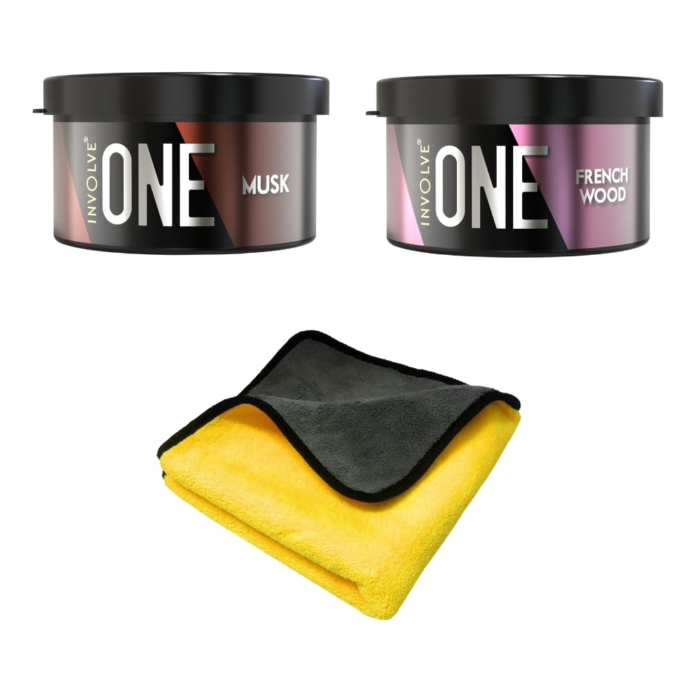 Involve Your Senses One Musk Organic Car Perfume, Involve Your Senses Strong Fiber Air Freshener to Freshen'up Your Car - IONE01-40 g,Car Accessories interior car perfumes and fresheners