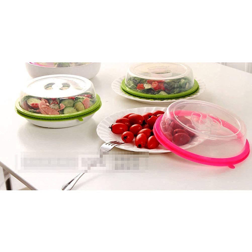 Air-Tight Microwave Oven Dish Cover Microwave Splatter Cover Food Cover Microwave Food Plate Kitchen Plate Dish Lid Dishwasher Safe - Springkart 