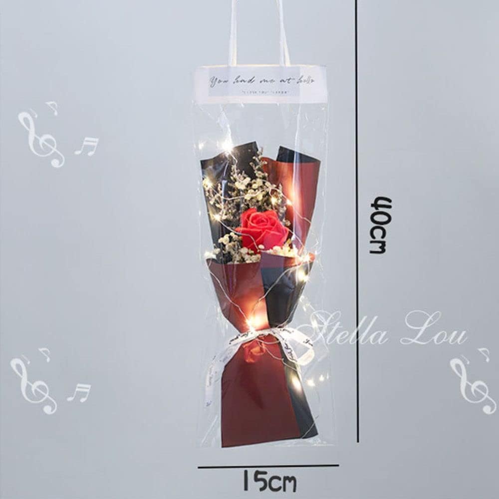 Home Decoration Rose Hand Made Valentine's Day Artificial Flowers Simulation Flower Soap Flowers Mini Bouquet (1 Pc) - Springkart 