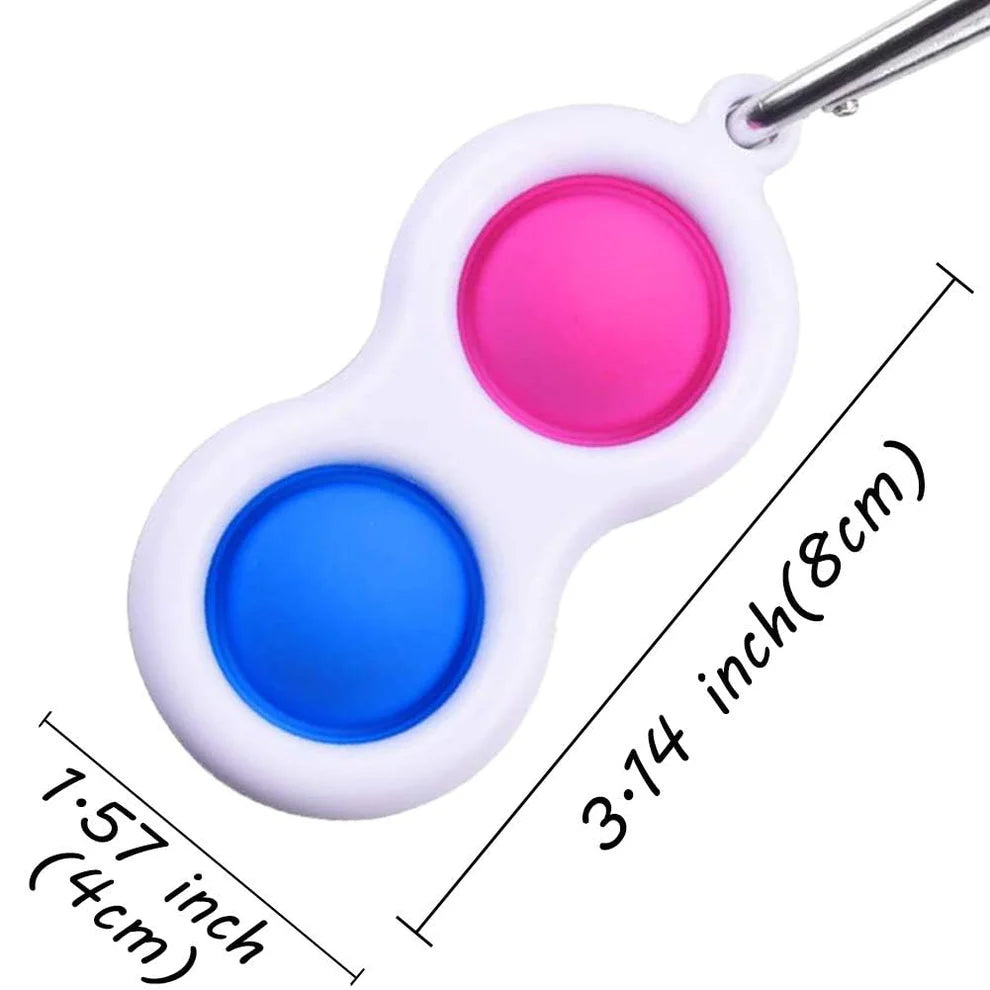 Pop It Fidget Toy Soft Silicone Push Pop Bubble for Car, Bike & Gifts for Kids & Adults