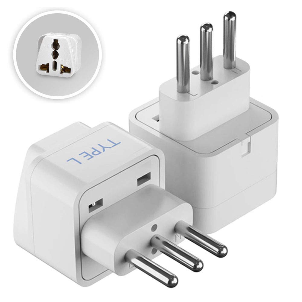 Ceptics UK Adapter for Indian Pins, India to UAE, Hong Kong, Dubai, UK Plug - Type G - Perfect for Laptop, Camera, Chargers - CE - RoHS - 3 Pack -White- Lifetime Limited Warranty