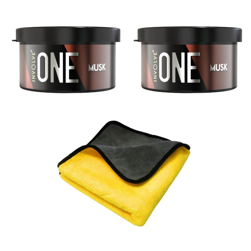 Involve Your Senses One Musk Organic Car Perfume, Involve Your Senses Strong Fiber Air Freshener to Freshen'up Your Car - IONE01-40 g,Car Accessories interior car perfumes and fresheners