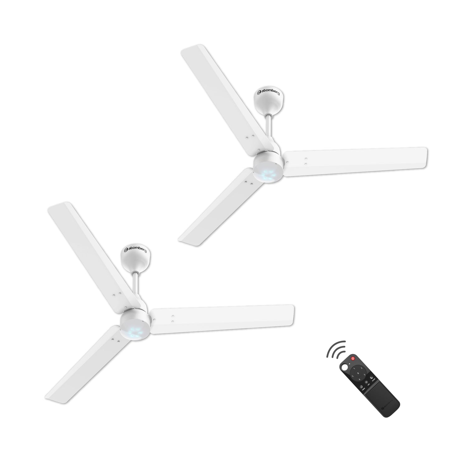 atomberg Renesa Enzel 1200mm BLDC Ceiling Fan with Remote Control | BEE 5 star Rated Energy Efficient Ceiling Fan | High Air Delivery with LED Indicators| 3 Year Warranty (Gloss White)