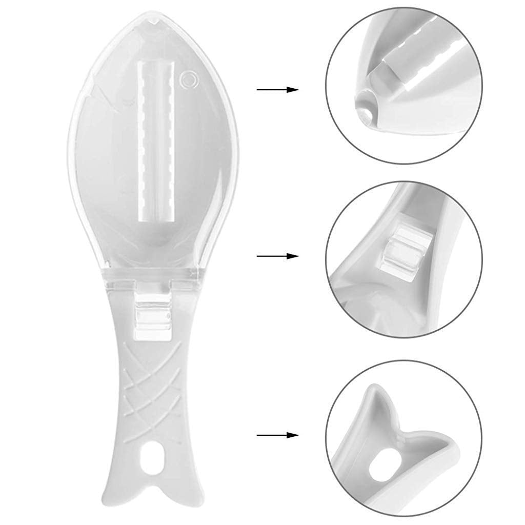 Fish Scale Scraper Skin Peeler Fish Tools Kitchen Gadget - Springkart 