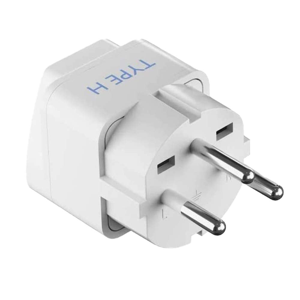 Ceptics USA to India Converter Plug, World (USA, China) Australia UK to India Plug Converter - Type D Plug Adapter - Canada to India Converter Plug - CE - RoHS - White - 1 Pack - Springkart 