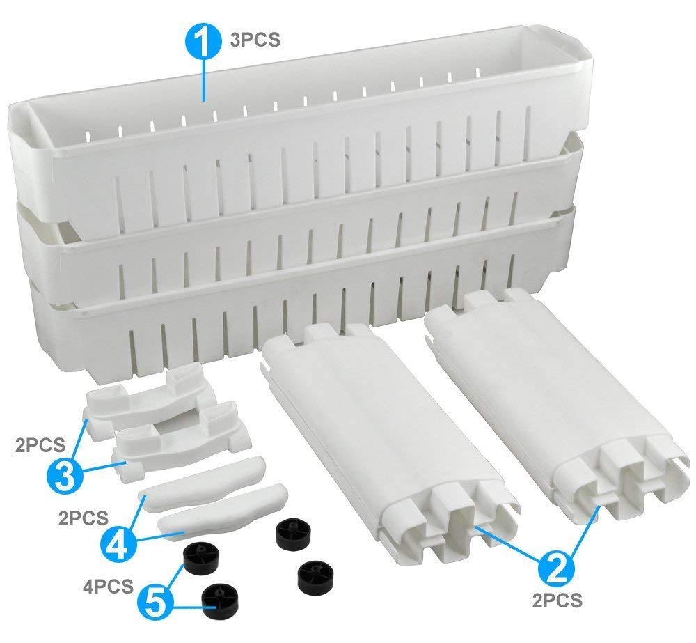 Multipurpose 3 Layer Slim Side Space Saving Storage Organizer Rack Shelf - Springkart 