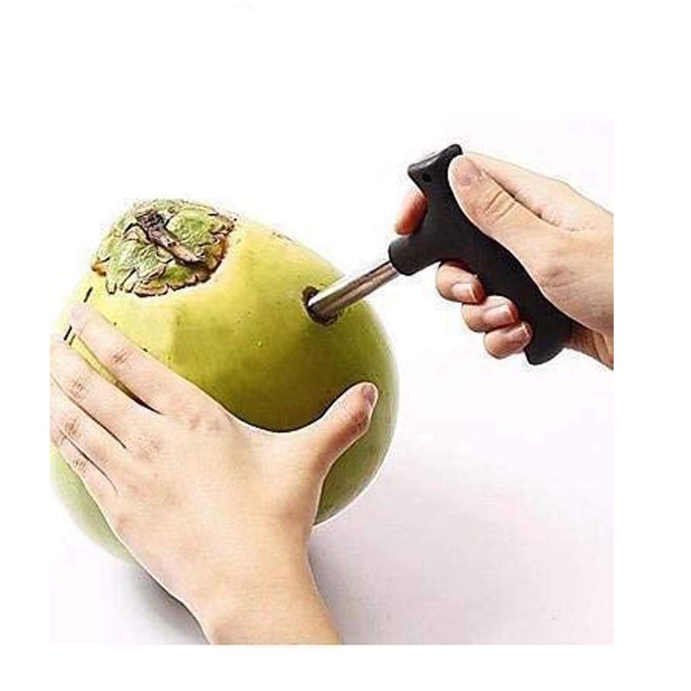 Premium Quality Stainless Steel Coconut Opener Tool / Driller with Comfortable Grip - Springkart 