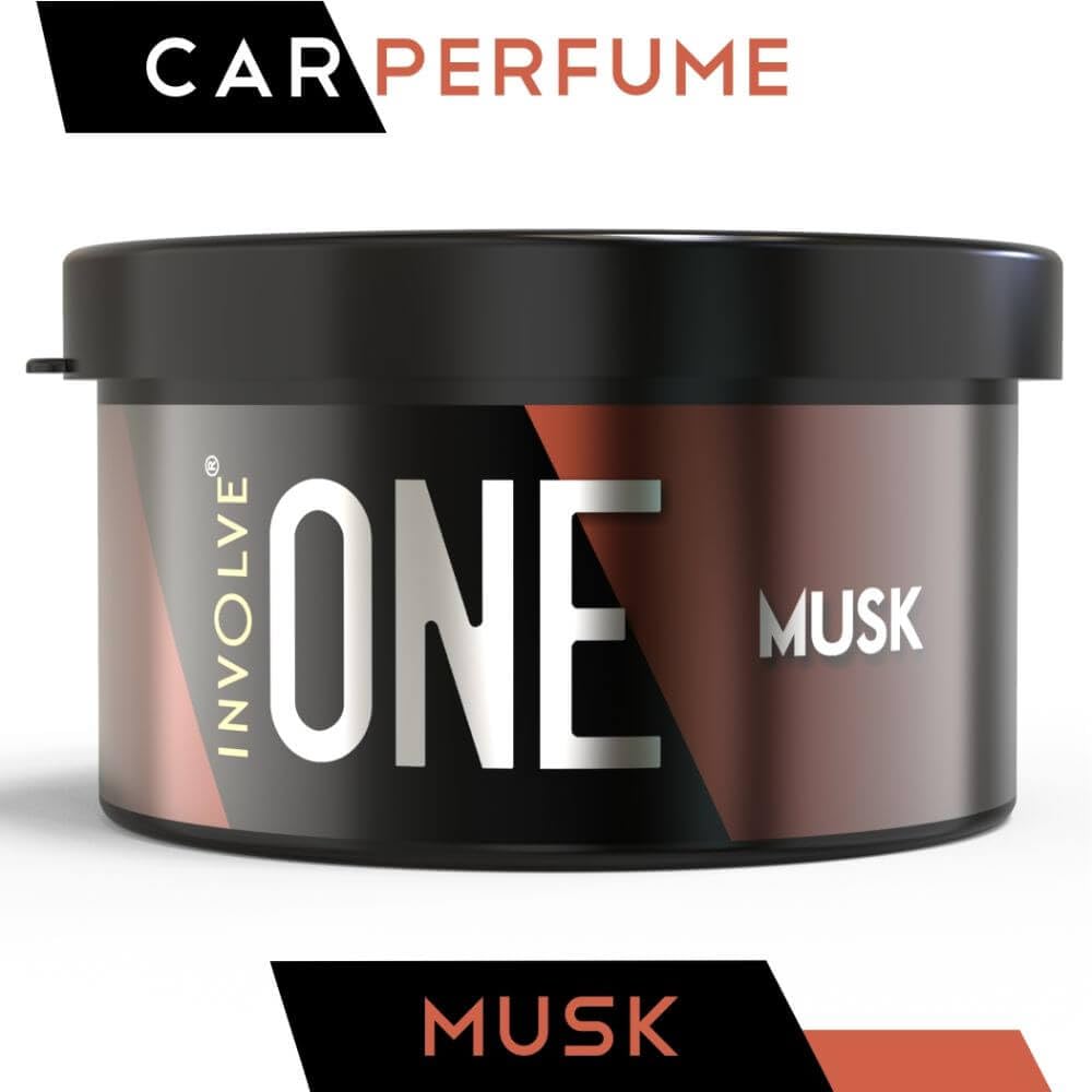 Involve Your Senses One Musk Organic Car Perfume, Involve Your Senses Strong Fiber Air Freshener to Freshen'up Your Car - IONE01-40 g,Car Accessories interior car perfumes and fresheners