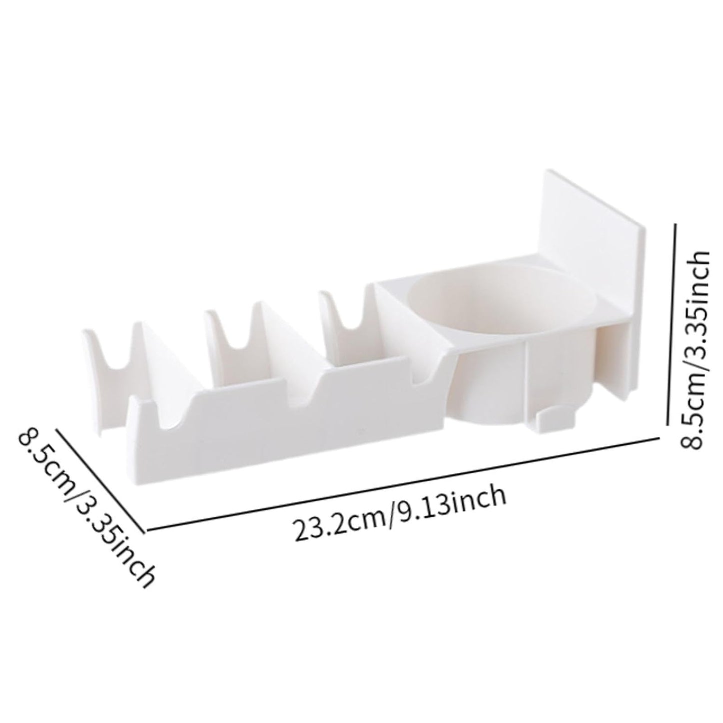 Wall Mounted Racket Holder with Key Hooks – No Drill Organizer for Tennis, Badminton, Ping Pong & Squash Rackets | Sports Equipment Storage Rack for Home & Gym(Pack of 1)