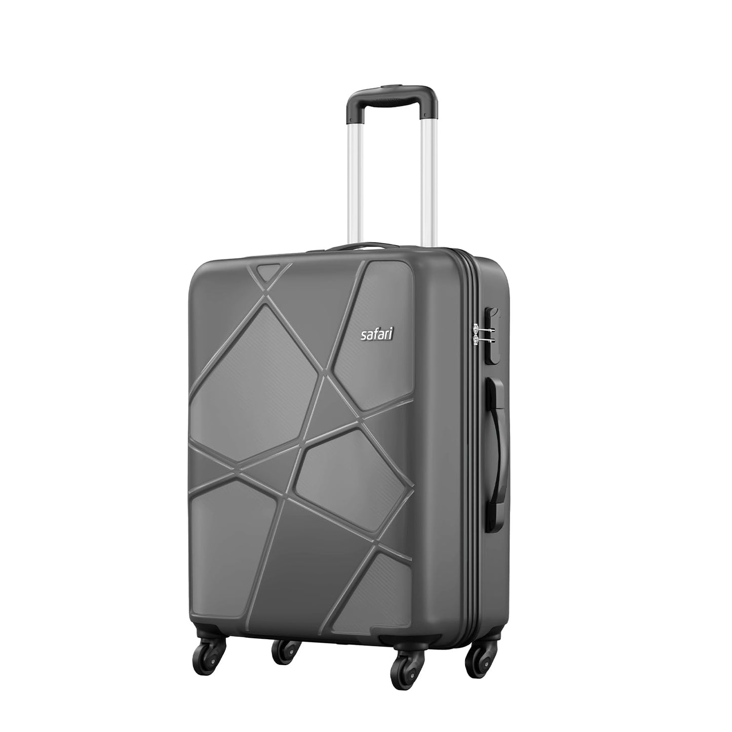 Safari Pentagon Set of 2, Cabin & Checkin Trolley Bags Hard Case Polypropylene 4 Wheels 360 Degree Wheeling System Luggage, Travel Bags, Suitcase for Travel, Trolley Bags for Travel, Dusk Green