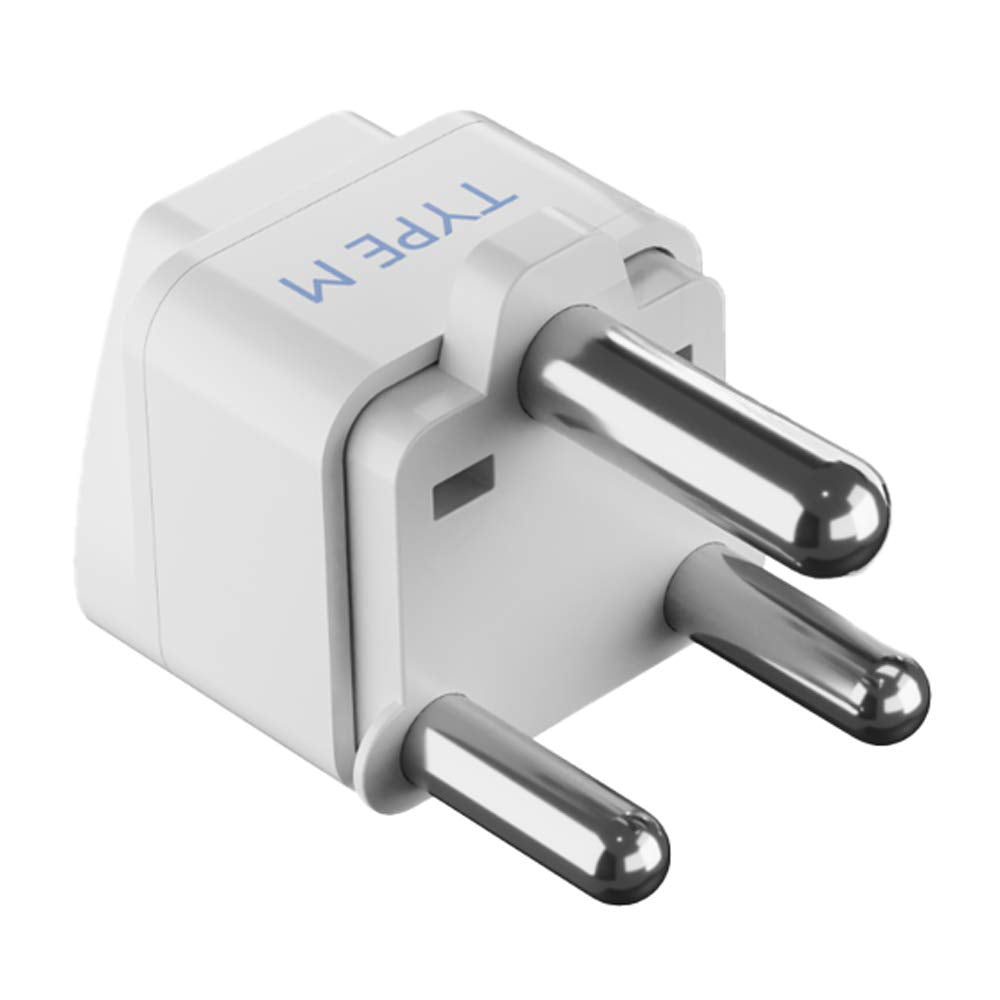Ceptics USA to India Converter Plug, World (USA, China) Australia UK to India Plug Converter - Type D Plug Adapter - Canada to India Converter Plug - CE - RoHS - White - 1 Pack - Springkart 