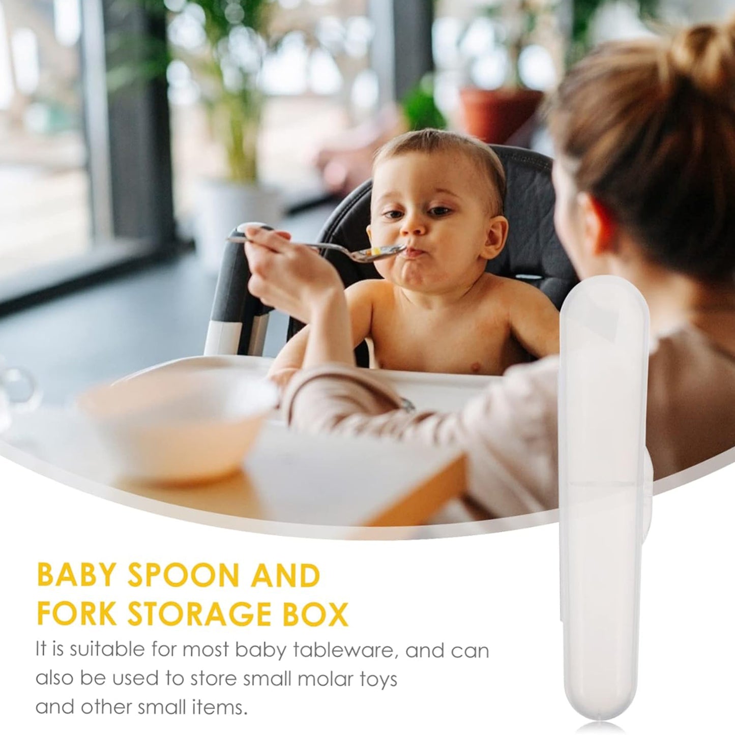 Food Grade Plastic Spoon Storage Box (1 Pc) - Springkart 