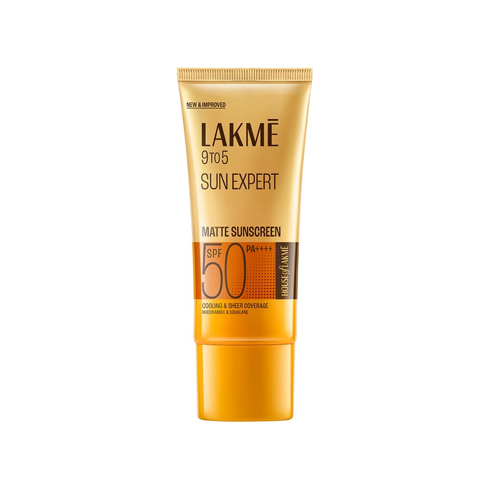 Lakme Sunscreen For Bright Skin, SPF 50 PA++++, Water Light, Niacinamide, In Vivo Tested, 100 ml