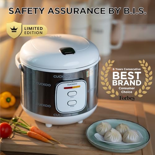 CUCKOO Electric Rice Cooker | 10 Cups 1.2 Kg Uncooked Rice Capacity Serves 2-10 People | 700 Watt | Nonstick Pot | 8 Hour Keep Warm Function | 1 Year Warranty (Rice Cooker (2-10 People))