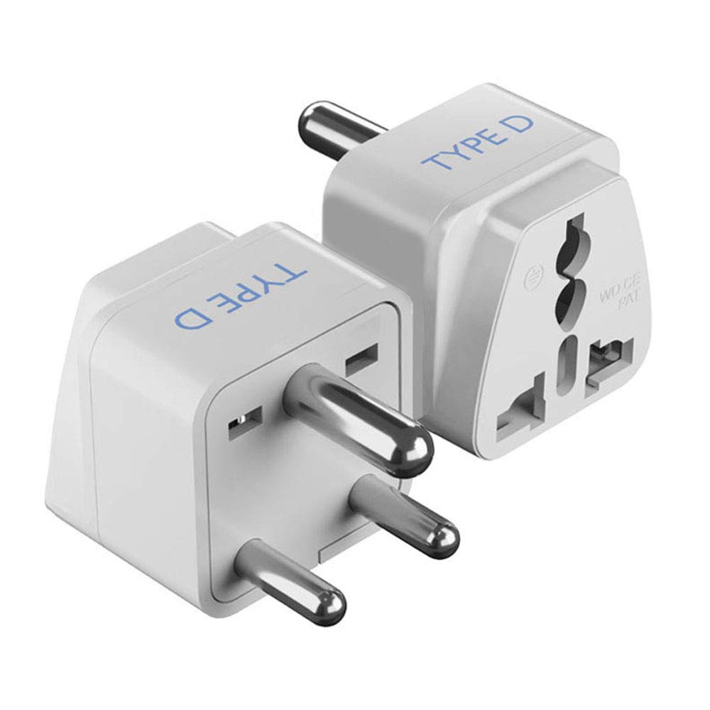 Ceptics UK Adapter for Indian Pins, India to UAE, Hong Kong, Dubai, UK Plug - Type G - Perfect for Laptop, Camera, Chargers - CE - RoHS - 3 Pack -White- Lifetime Limited Warranty
