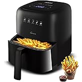Cookwell Air Fryer - 5L With See Through Window - 1400W (Grey & Black) : Amazon.in: Home & Kitchen