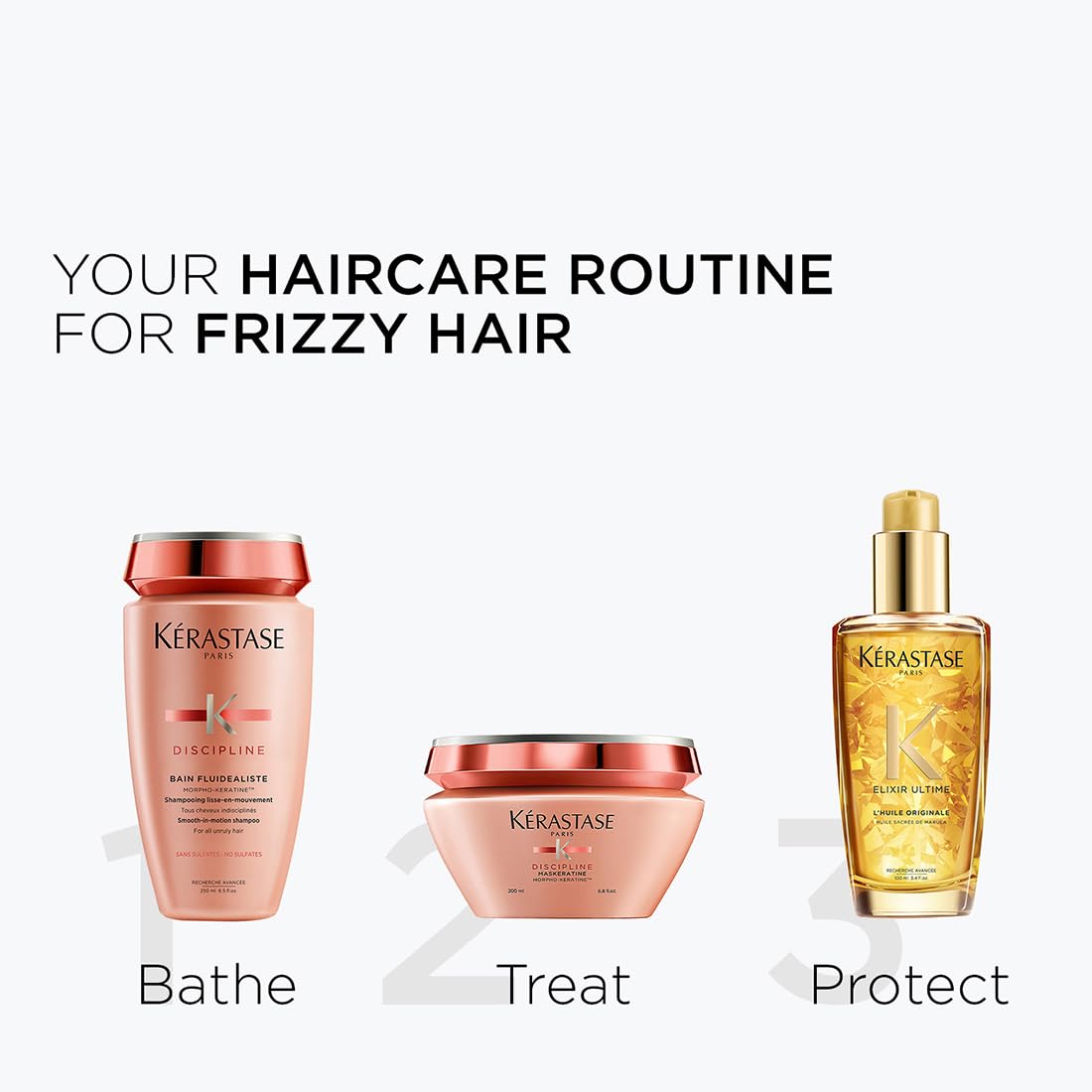 Kérastase Discipline Maskeratine Hair Mask for Frizzy Hair 200ml | Anti-Frizz Hair Mask | Nourishing Formula with Up to 72 Hr Frizz Control | Infused with Morpho-Kératine, Softening Agents & Lipids