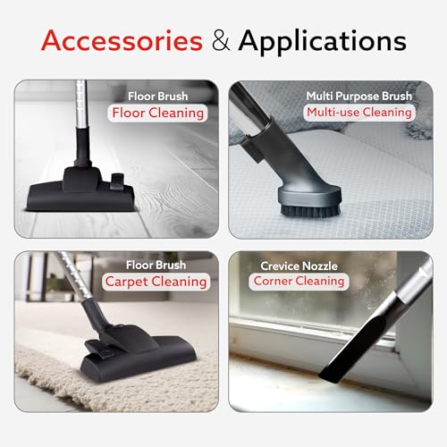 AGARO ICON 1600 Watts Bagless Dry Vacuum Cleaner for Home & Office, up to 24 kPa Variable Suction with Cyclonic Technology, 1.5L Bagless Bin, Multiple Accessories, Compact & Lightweight, Easy to Use : Amazon.in: Home & Kitchen