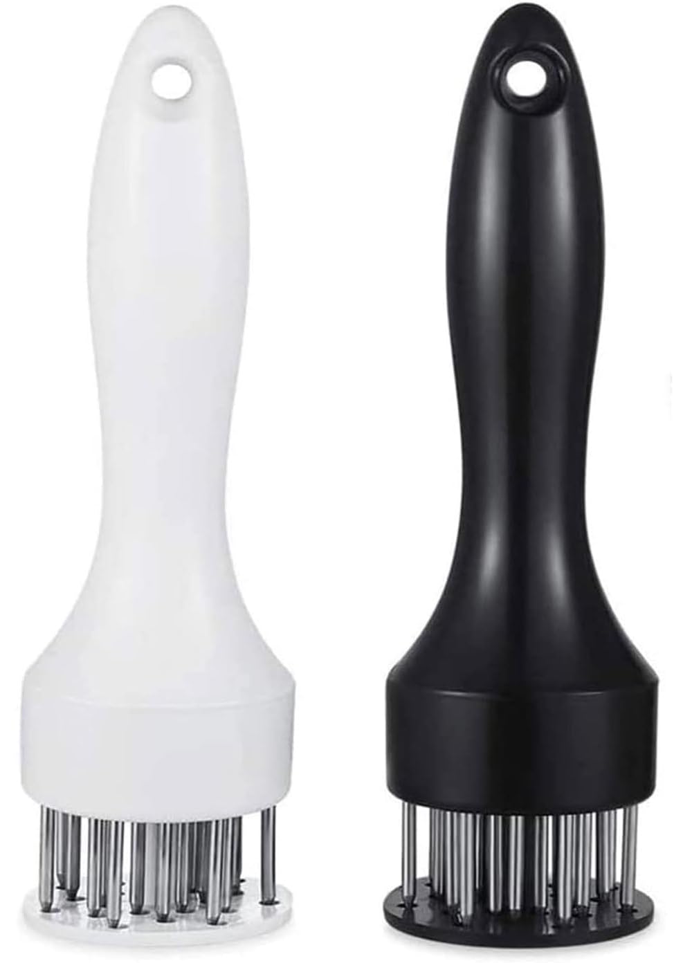 Trifecta Meat Tenderizer Tool Stainless Steel 21 Sturdy & Sharp Needle Meat Tenderizer Tool for Tenderizing Chicken Beef Steak and Pork (Black - 1)