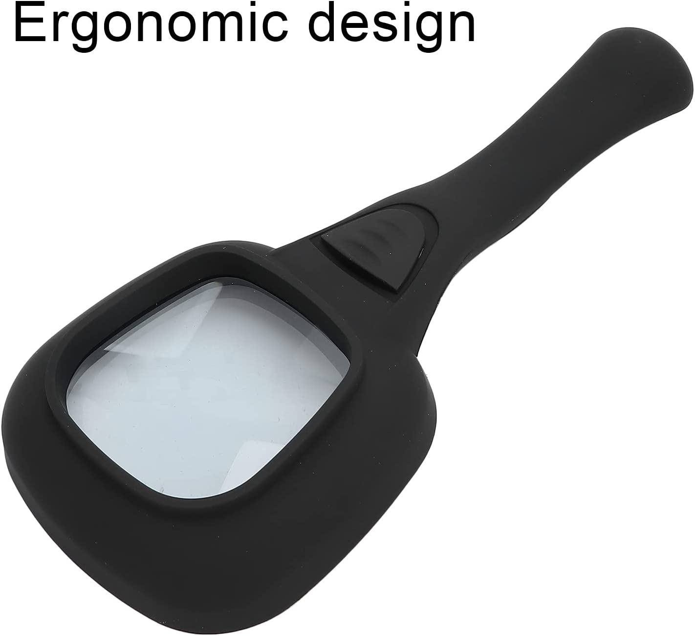 Handheld Magnifying Glass 6 LED Illuminated Lighted Magnifier for Seniors Reading, Soldering, Inspection, Coins, Jewelry, Exploring - Springkart 
