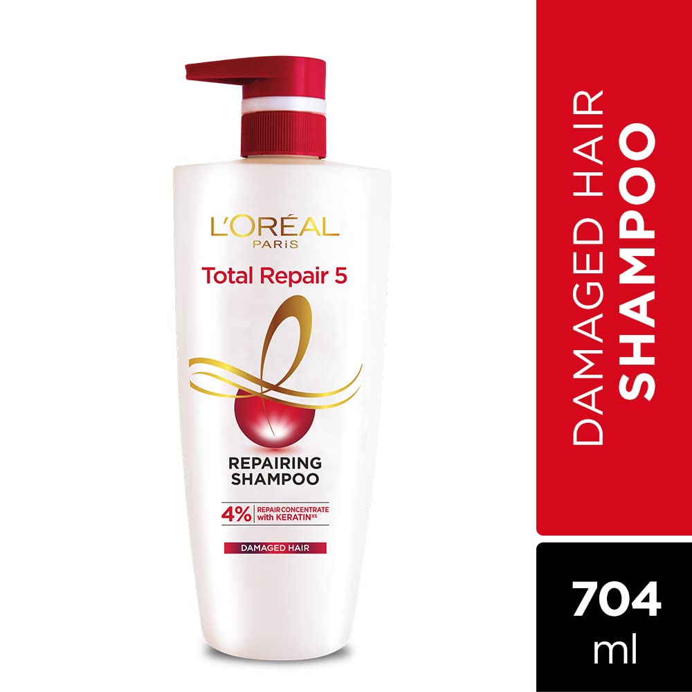 L'Oreal Paris Total Repair 5 Shampoo, 640ml (With 10% Extra) - Springkart 