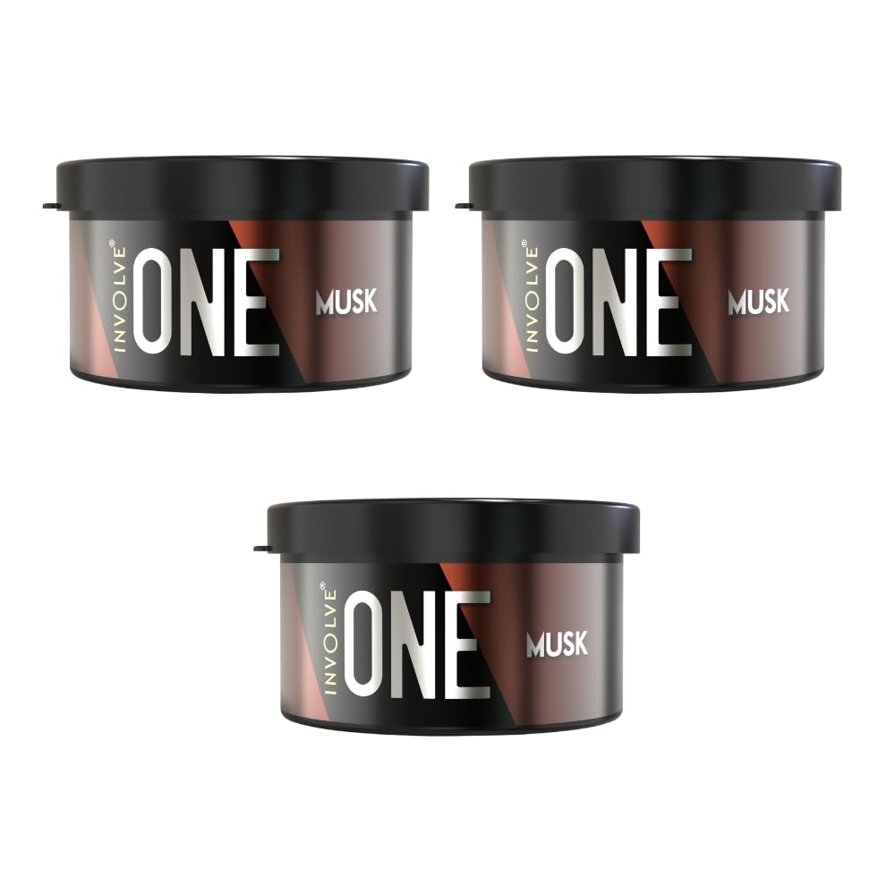 Involve Your Senses One Musk Organic Car Perfume, Involve Your Senses Strong Fiber Air Freshener to Freshen'up Your Car - IONE01-40 g,Car Accessories interior car perfumes and fresheners