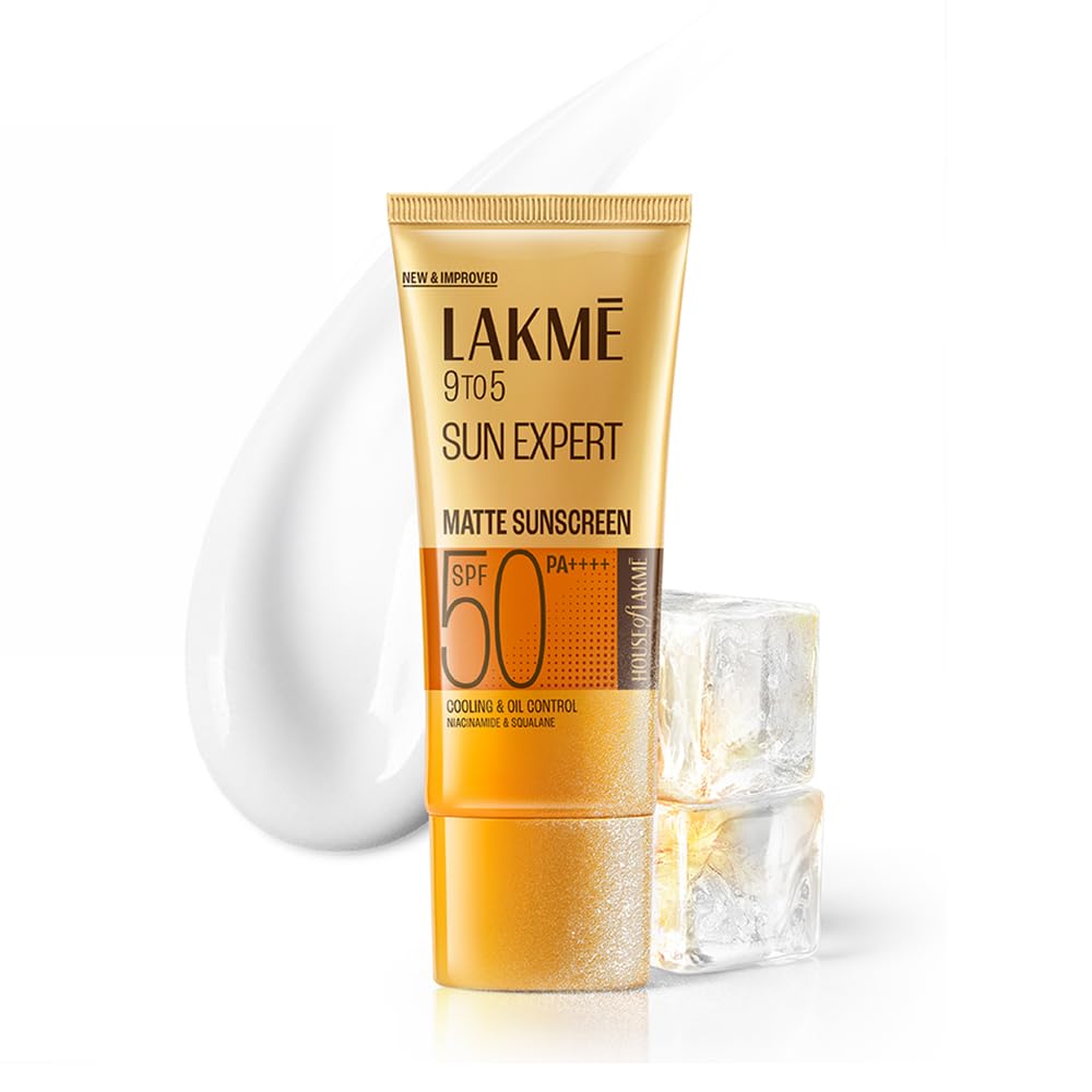 Lakme Sunscreen For Bright Skin, SPF 50 PA++++, Water Light, Niacinamide, In Vivo Tested, 100 ml