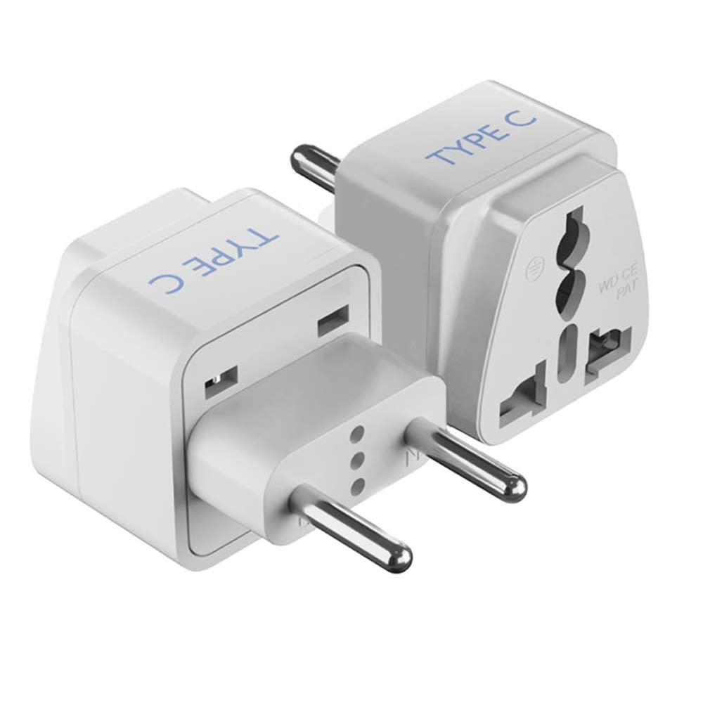 Ceptics UK Adapter for Indian Pins, India to UAE, Hong Kong, Dubai, UK Plug - Type G - Perfect for Laptop, Camera, Chargers - CE - RoHS - 3 Pack -White- Lifetime Limited Warranty
