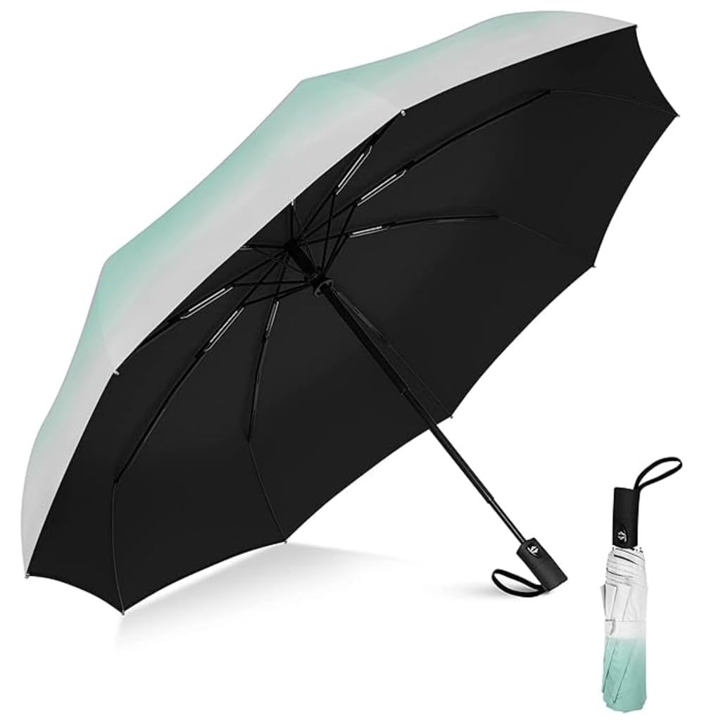TEKCOOL Umbrella, UV Big Size Umbrella for Sun Protection Rain Windproof Strong Large 3 Fold For Men Women Kids Boys Girls Perfect & Stylish Windproof & Compact''
