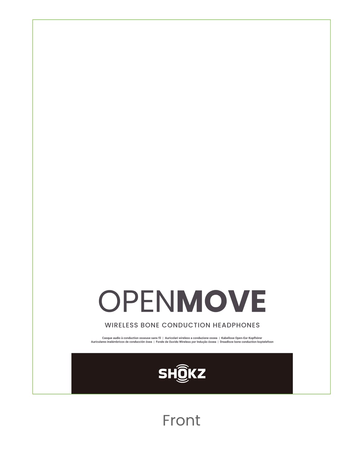 SHOKZ OpenMove Bluetooth Wireless Headphones with Mic, Bone Conduction Wireless Headset with 6H Playtime, IP55 Waterproof Sports Headphones for Running, Workout, Cycling (Slate Grey)