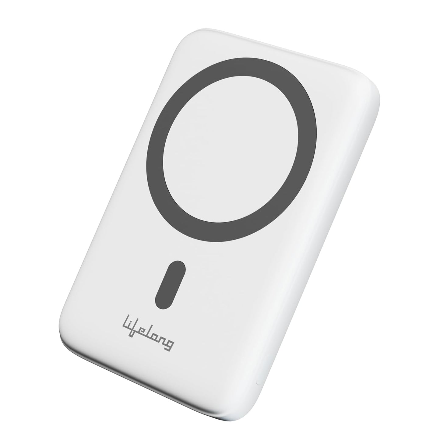 Lifelong Electronics 10000mAh Magsafe Wireless Fast Charging Power Bank for iPhone and All Wireless Qi Enabled Phones & Devices | QC 3.0 Powerbank (22.5W Output) | Strong Magnet + Extra Magnetic Ring