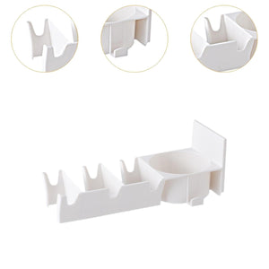 Wall Mounted Racket Holder with Key Hooks – No Drill Organizer for Tennis, Badminton, Ping Pong & Squash Rackets | Sports Equipment Storage Rack for Home & Gym(Pack of 1)