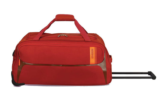 American Tourister Polyester 65 Cms Travel Wheel Duffle Carry-On Luggage (Red), 32 Centimeters