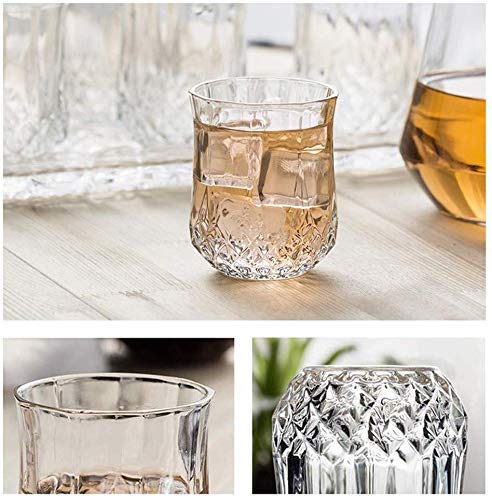 Heavy unbreakable Stylish look fully Transparent Glasses Set 250 ml (6pcs) - Springkart 