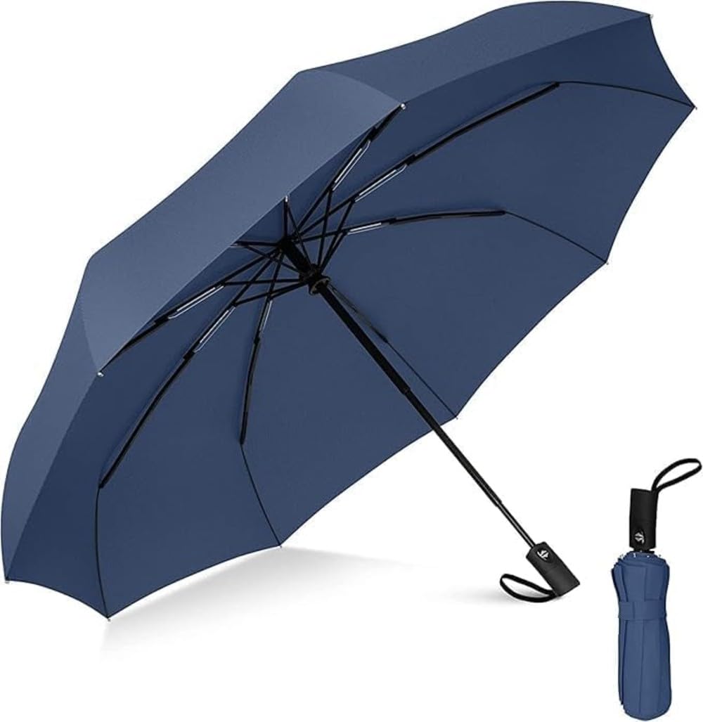 TEKCOOL Umbrella, UV Big Size Umbrella for Sun Protection Rain Windproof Strong Large 3 Fold For Men Women Kids Boys Girls Perfect & Stylish Windproof & Compact''