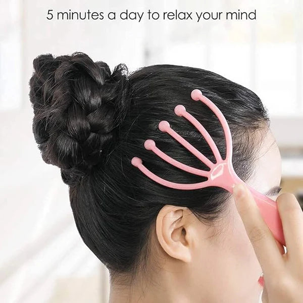 Five Claw Head Massager, 5 Roller Balls Prongs Scratcher Deep Relaxation - 2 Piece. - Springkart 