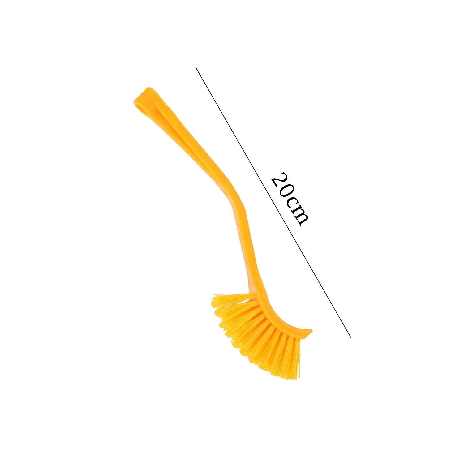 Plastic Wash Basin / Toilet Seat Cleaning Brush (Multicolour) - Springkart 