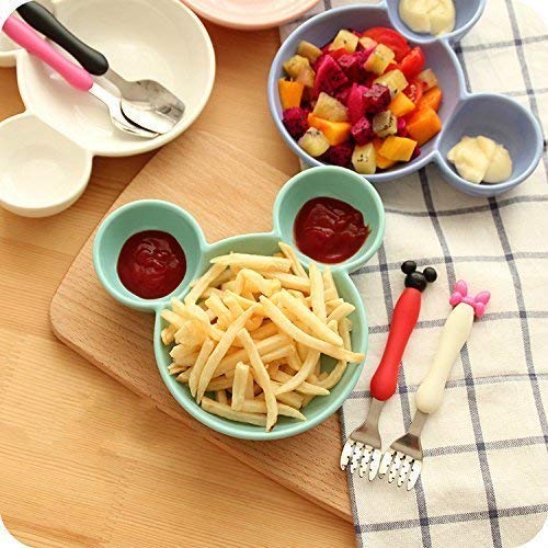 Mickey Shaped Kids / Snack Serving Sectioned Plate - Springkart 