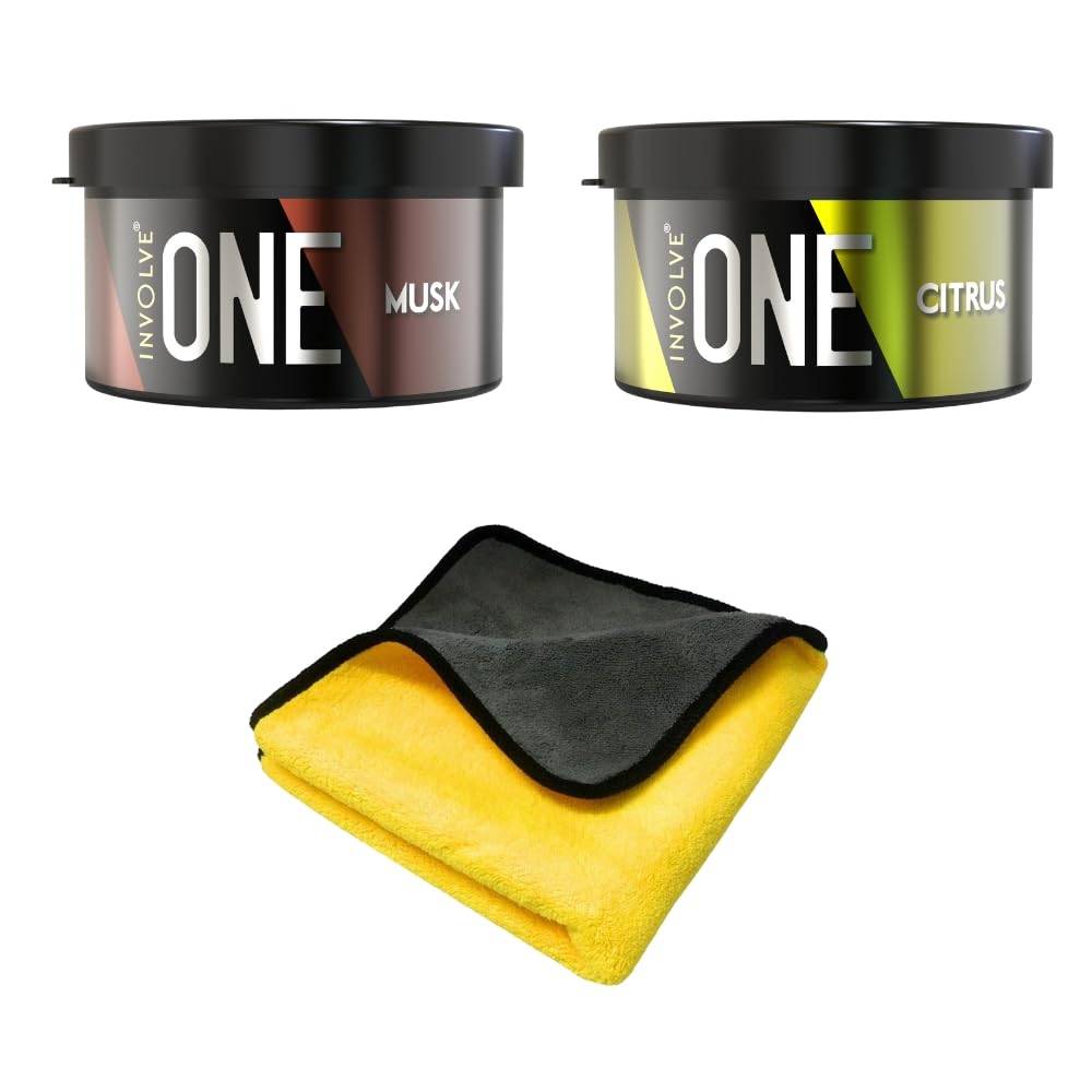 Involve Your Senses One Musk Organic Car Perfume, Involve Your Senses Strong Fiber Air Freshener to Freshen'up Your Car - IONE01-40 g,Car Accessories interior car perfumes and fresheners